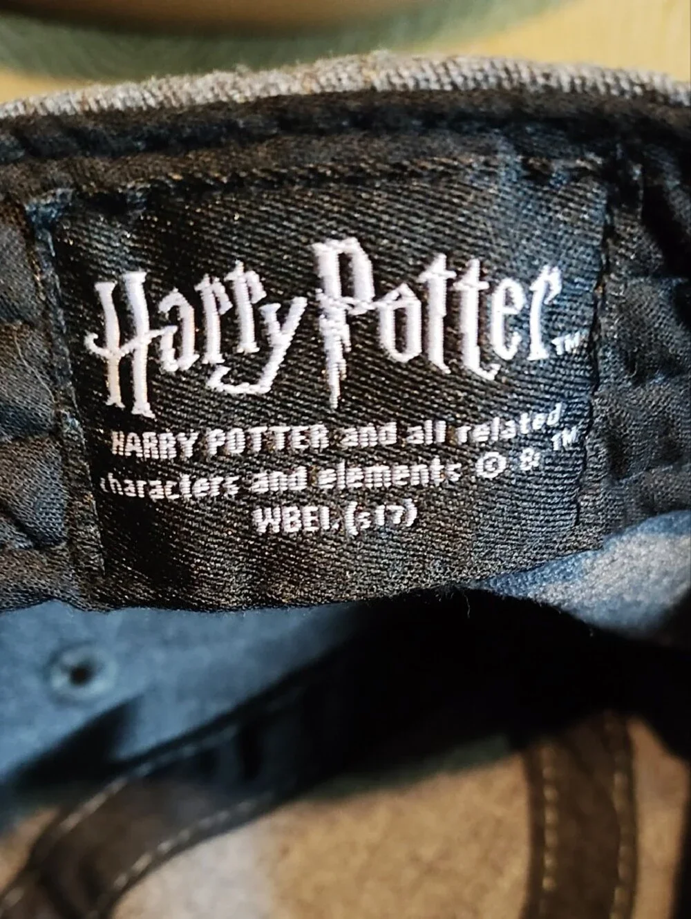 Hogwarts Children's Cap with Character Print Visor - Gray Denim